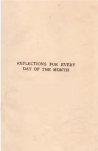 Reflections For Every Day Of The Month